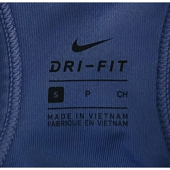 Nike Dri-Fit Women's S Athletic Wireless Unpadded Sports Bra Blue Pre-Owned‎ - Picture 3 of 12